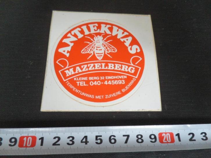 sticker ehv mazzelberg antiekwas kleine berg 32, Verzamelen, Stickers, Zo goed als nieuw, Ophalen