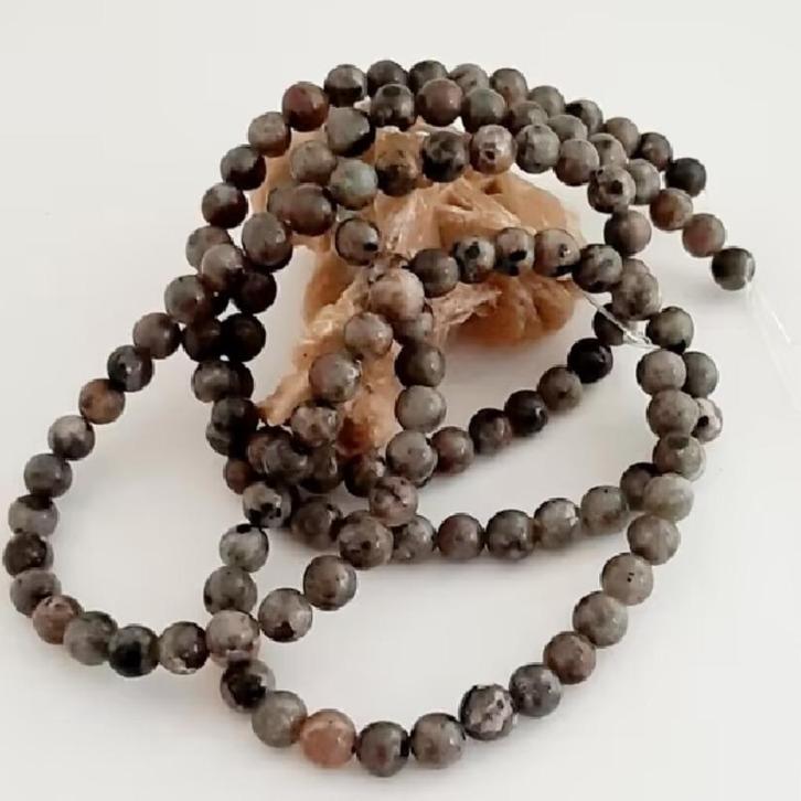 Streng Yooperlite edelsteen kralen 6 mm, Hobby en Vrije tijd, Kralen en Sieraden maken, Nieuw, Kraal, Ophalen