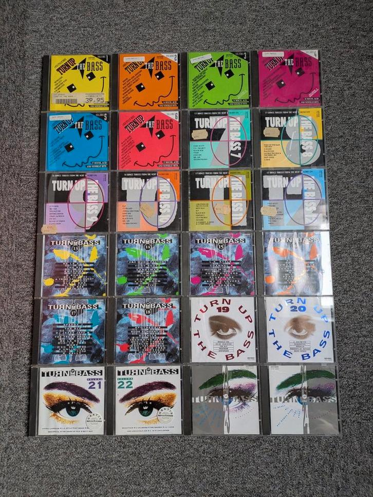 Turn Up The Bass 1 t/m 24, Cd's en Dvd's, Cd's | Verzamelalbums, Zo goed als nieuw, Dance, Ophalen of Verzenden
