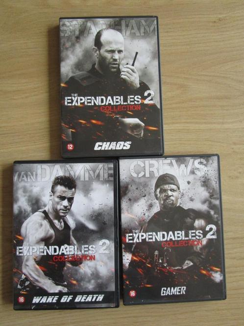 DVD - 3x The Expendables 2 / Chaos - Gamer - Wake of Death, Cd's en Dvd's, Dvd's | Actie, Zo goed als nieuw, Actie, Vanaf 16 jaar