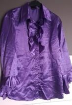 CARNAVALS blouse paars, CARNAVAL, Ophalen of Verzenden, Zo goed als nieuw, Maat 38/40 (M)