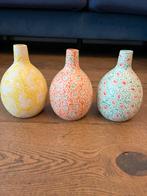 Set van 3 decoratieve handmade ceramic vazen, Huis en Inrichting, Woonaccessoires | Vazen, Overige kleuren, Aardewerk of Porselein