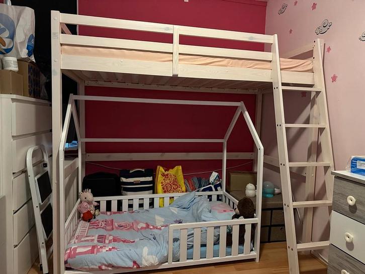 Hoogslaper GEDEON 90x190 CM Zo Goed Als Nieuw, Kinderen en Baby's, Kinderkamer | Stapelbedden en Hoogslapers, Zo goed als nieuw