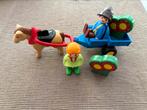 Playmobil 1 2 3 junior set paard wagen bloemen 2x popje boer, Kinderen en Baby's, Speelgoed | Playmobil, Ophalen of Verzenden