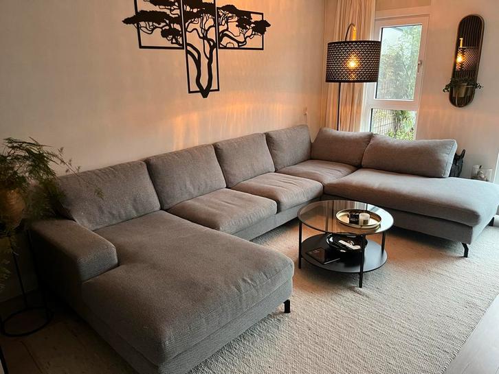 Montel Hoekbank Monza - Ruime loungebank, Huis en Inrichting, Banken | Bankstellen, Gebruikt, Hoekbank, Vierpersoons of meer, 300 cm of meer
