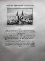 115 / Delft de Oostpoort Kopergravure 1732, Antiek en Kunst, Ophalen of Verzenden