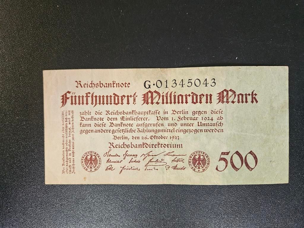 Duitsland pick 127a 1923, Postzegels en Munten, Bankbiljetten | Europa | Niet-Eurobiljetten, Ophalen of Verzenden, Duitsland, Los biljet