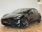 Tesla Model 3 Performance AWD 75 kWhINCL BTW, AANKOOPKEURING, Auto's, Tesla, Automaat, Gebruikt, Zwart, 462 pk