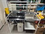 IKEA Sunnersta noodkeuken incl boiler en inductie, Ophalen, Gebruikt, Wit, 50 tot 100 cm