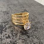 14 karaat gouden ring versace model dames, Ophalen of Verzenden, Zo goed als nieuw, Goud, Dame