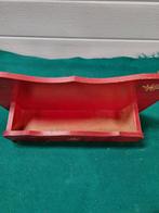 Kammenbak vintage hout rood beschilderd, Ophalen of Verzenden
