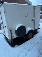 Witte aanhangwagen + zijdeur + zonnepanel, Auto diversen, Aanhangers en Bagagewagens, Ophalen of Verzenden, Gebruikt