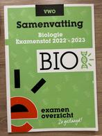 ExamenOverzicht - Samenvatting Examenstof Biologie VWO, VWO, Ophalen of Verzenden, Nederlands, ExamenOverzicht