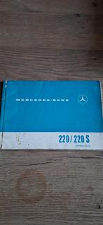 Instructieboek Mercedes 220/220s, Ophalen of Verzenden