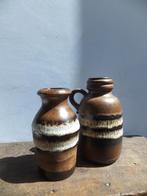 set van twee vintage west germany scheurich fat lava vazen, Ophalen