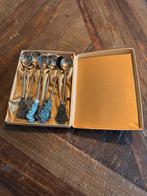 Mooi verzilverd theelepels 6x met originele doosje, Antiek en Kunst, Antiek | Bestek, Ophalen of Verzenden