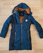 Meisjesjas donkerblauw met teddy aan binnenkant maat 146/152, Ophalen of Verzenden, Zo goed als nieuw