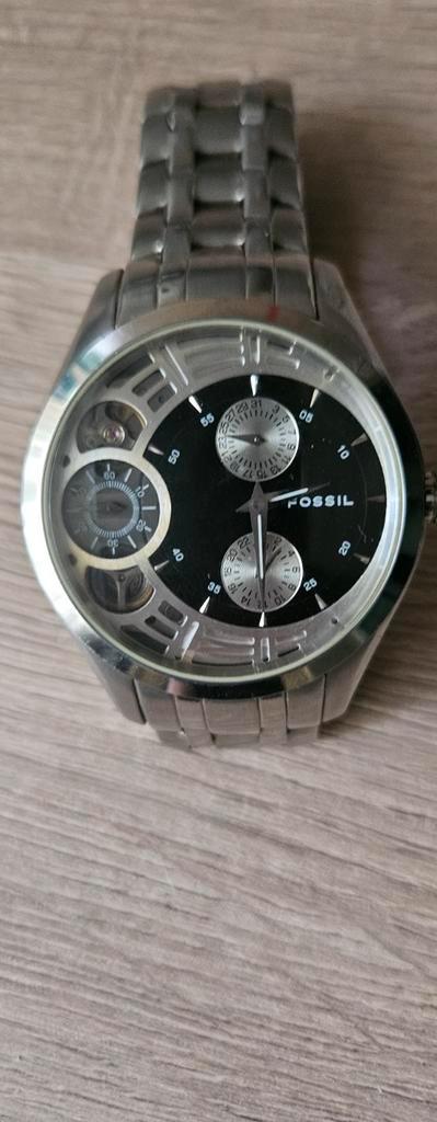 Fossil Herenhorloge - Stalen Band, Sieraden, Tassen en Uiterlijk, Horloges | Heren, Gebruikt, Polshorloge, Overige merken, Staal