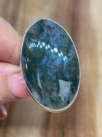 Mosagaat Edelsteenring- Handgemaakt - Maat 18, Sieraden, Tassen en Uiterlijk, Ringen, Overige materialen, Nieuw, Ophalen of Verzenden