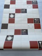 Vliesbehang Dinner Time - Burnt Orange €5 per rol., Ophalen of Verzenden, 25 tot 50 m², Rood