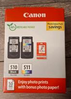 Canon printer cardrides 510 zwart en 511 kleur, Ophalen, Nieuw