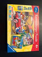 Ravensburger Mickey Mouse Puzzel 3x49 stukjes, Ophalen of Verzenden, Meer dan 50 stukjes, Zo goed als nieuw, 4 tot 6 jaar