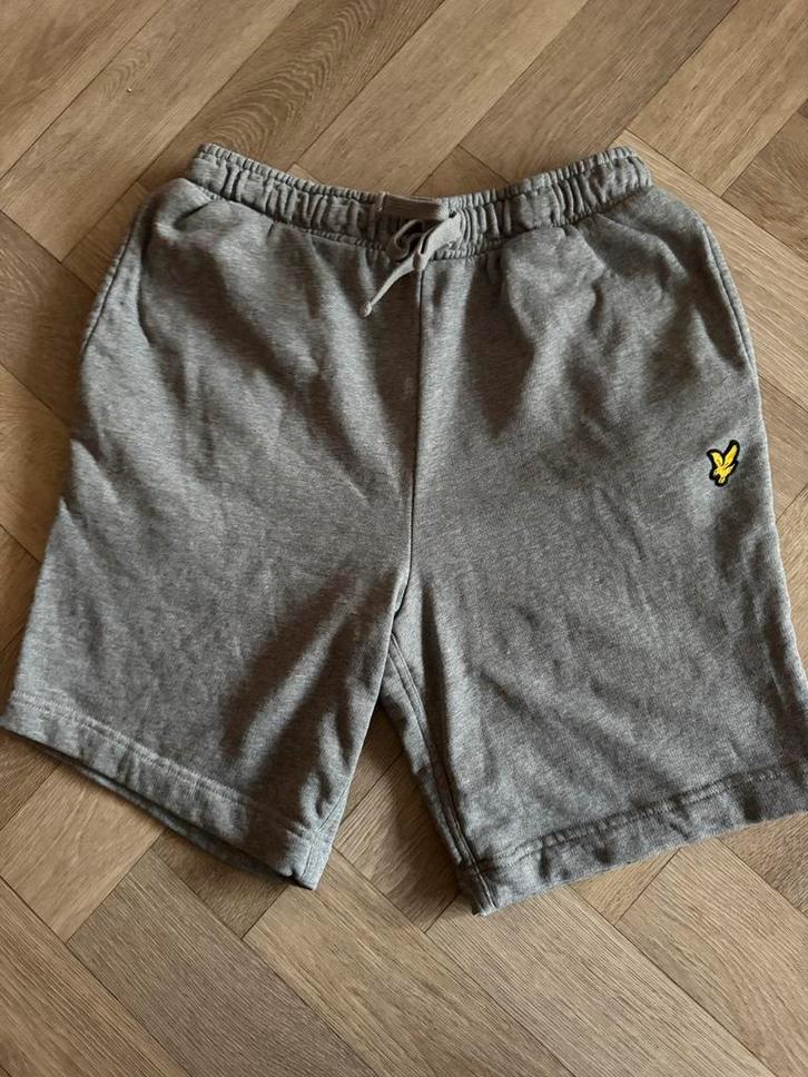 Lyle & Scott cotton sweat short S grijs, Kleding | Heren, Broeken en Pantalons, Zo goed als nieuw, Maat 46 (S) of kleiner, Grijs