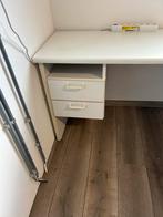 Wit Bureau met Lades 2m bij 2m, Ophalen, Gebruikt, Bureau