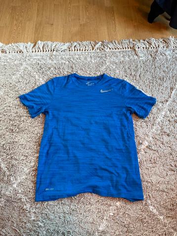 Nike Dri-FIT Sportshirt Blauw Maat M beschikbaar voor biedingen
