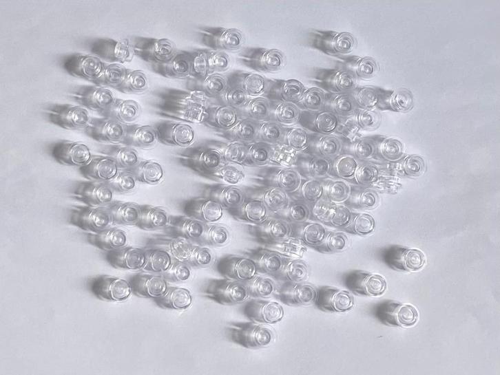 Partij 100x nieuwe ronde 1x1 Lego plaatjes (diverse kleuren), Kinderen en Baby's, Speelgoed | Duplo en Lego, Nieuw, Lego, Losse stenen