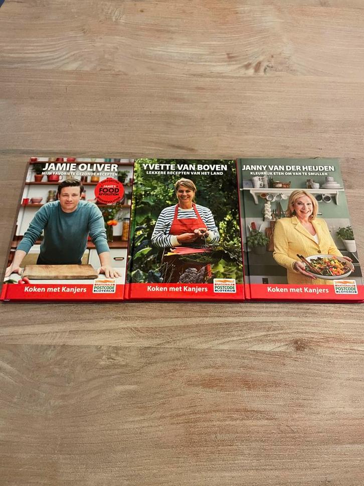 3 Kookboeken: Jamie Oliver, Yvette van Boven, Janny vd Heijd, Boeken, Kookboeken, Gelezen, Voorgerechten en Soepen, Europa, Gezond koken