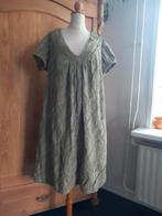 Nieuwe handmade jurk legergroen XL, Maat 46/48 (XL) of groter, Nieuw, Ophalen of Verzenden, Onder de knie