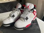 Jordan 4 red cement, Wit, Ophalen of Verzenden, Sneakers of Gympen, Gedragen