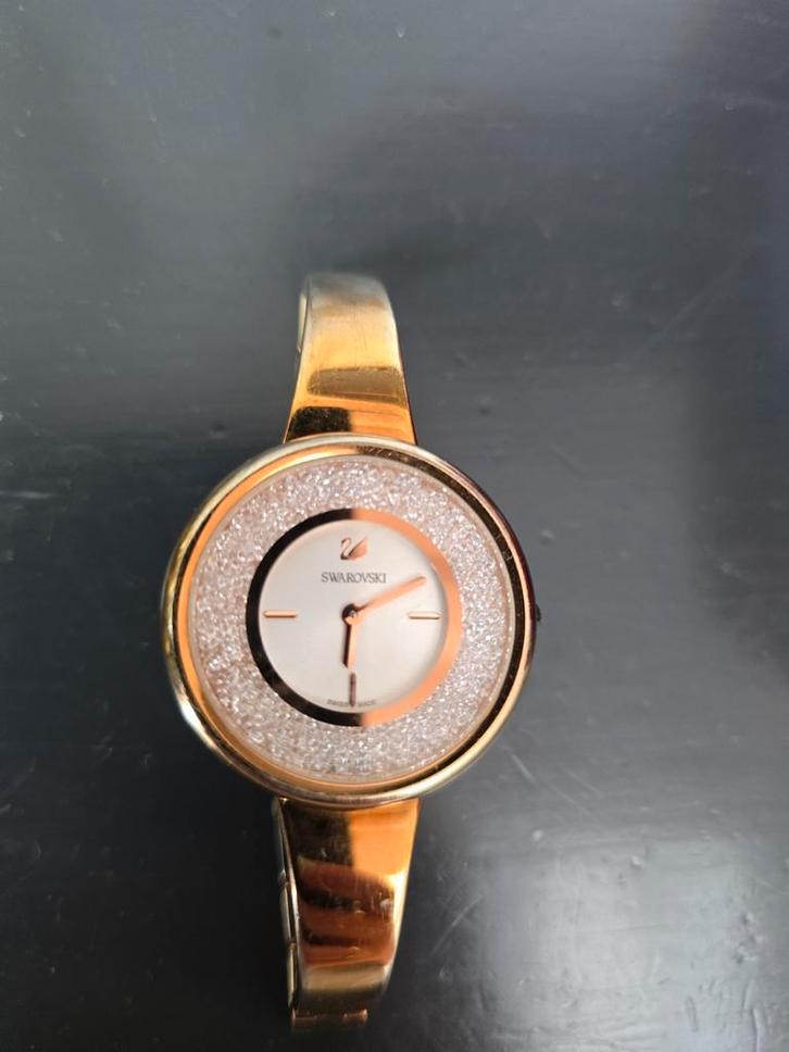 Swarovski Crystalline Pure Roségoud Dameshorloge, Sieraden, Tassen en Uiterlijk, Horloges | Dames, Gebruikt, Polshorloge, Overige merken