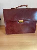 Lederen Amiet aktetas Jean Lavitte - Bordeauxrood, Overige merken, Gebruikt, Ophalen of Verzenden, Leer