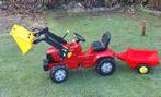 Rode Case Trap Tractor met Aanhanger en Laadschop, Kinderen en Baby's, Ophalen, Gebruikt, Trapvoertuig