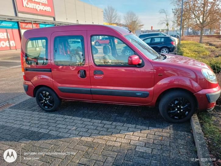 Renault Kangoo 1.2 16V 2004 Rood, Auto's, Renault, Particulier, Kangoo, Airbags, Airconditioning, Centrale vergrendeling, Elektrische ramen