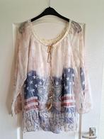 Leuke dames blouse / tuniek met print maat XL XXL / 46 48, Kleding | Dames, Ophalen of Verzenden, Nieuw, Maat 46/48 (XL) of groter