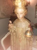 Antiek Jezuskind beeld met kroon, Antiek en Kunst, Antiek | Religie, Ophalen of Verzenden
