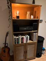 Donker eiken Manderup kast van Jysk, Huis en Inrichting, Kasten | Boekenkasten, Ophalen, 50 tot 100 cm, Zo goed als nieuw, 150 tot 200 cm