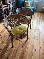 Rotan stoeltjes, Huis en Inrichting, Stoelen, Ophalen, Gebruikt, Twee, Bruin