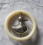 Brocante rammelaar - eendje, Ophalen of Verzenden