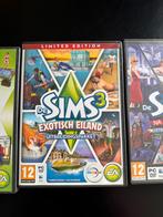 Sims 3 exotische eilanden, na middernacht en buitenleven, Spelcomputers en Games, Games | Pc, 1 speler, Ophalen of Verzenden, Zo goed als nieuw