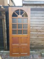 hard houten deur, Doe-het-zelf en Verbouw, Deuren en Horren, 80 tot 100 cm, Gebruikt, Hout, Ophalen