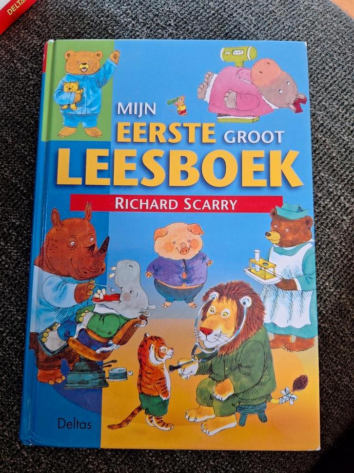 Richard Scarry - Mijn Eerste Groot Leesboek, Boeken, Kinderboeken | Jeugd | onder 10 jaar, Gelezen, Ophalen of Verzenden