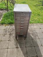 Vintage industriële metalen ladekast, Ophalen, Minder dan 50 cm, Gebruikt, 5 laden of meer
