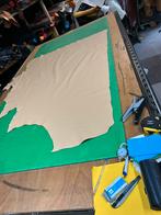 Beige kleur Italiaanse leer lappen 1.2mm soepel A209/210/211, Hobby en Vrije tijd, Stoffen en Lappen, Beige, Leer of Kunstleer