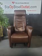 Staopstoel Dewert Donkerbruin Leder, Minder dan 50 cm, Minder dan 75 cm, Leer, Ophalen of Verzenden