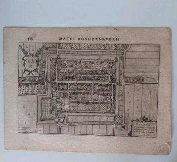 5 / Plattegrond Vianen - Vyanen Gravure uit 1634 M. Boxhorn beschikbaar voor biedingen