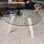 Ronde Glazen Eettafel Carib in 130 cm van Kave Home, Ophalen